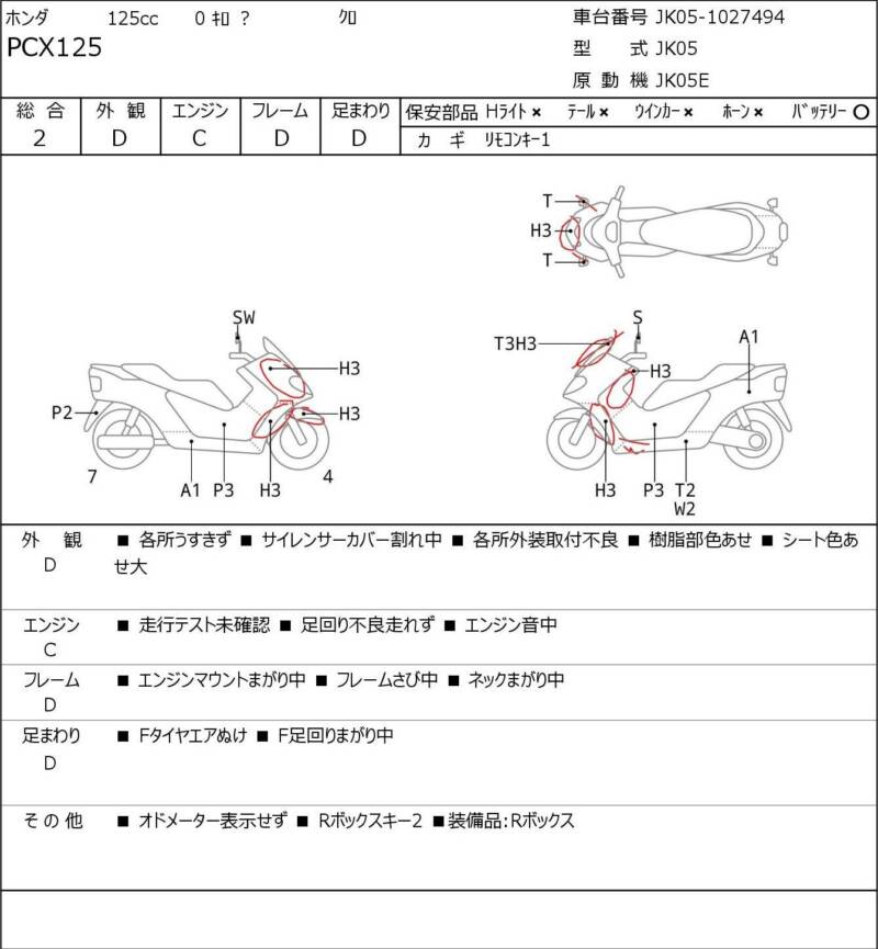Карта повреждений