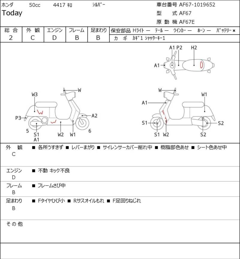 Карта повреждений