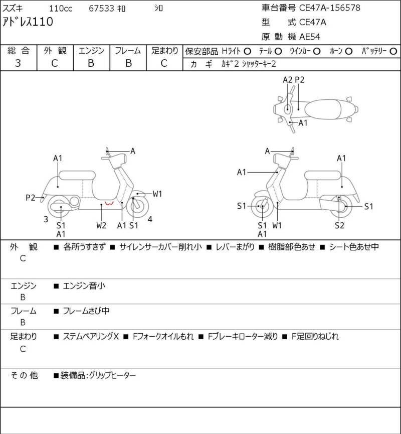 Карта повреждений