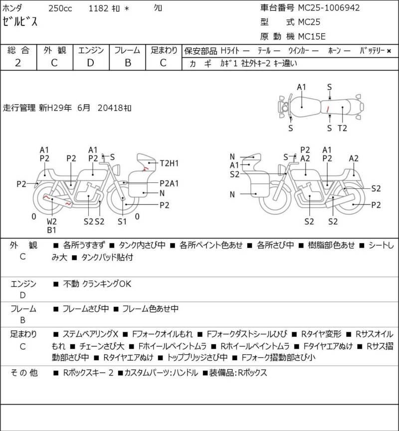 Карта повреждений