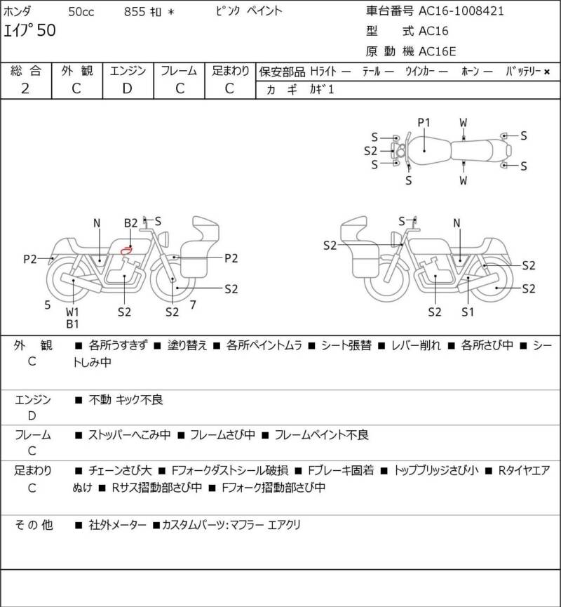 Карта повреждений