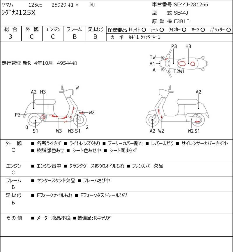 Карта повреждений