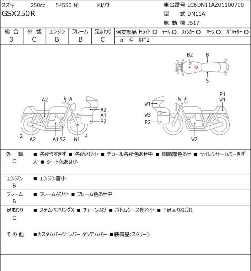 Карта повреждений