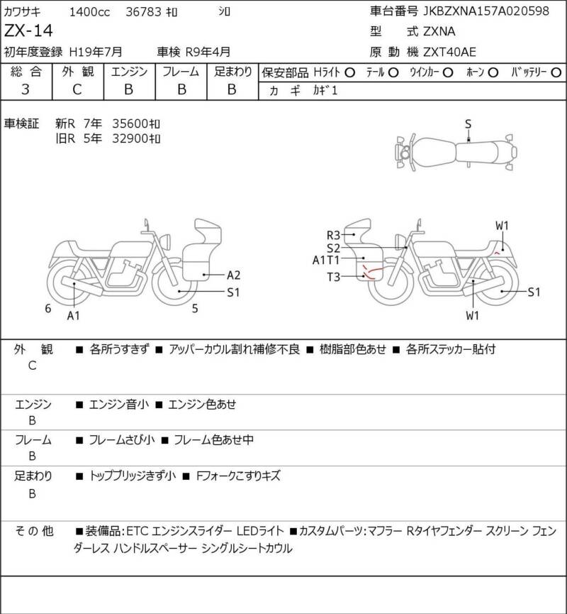 Карта повреждений