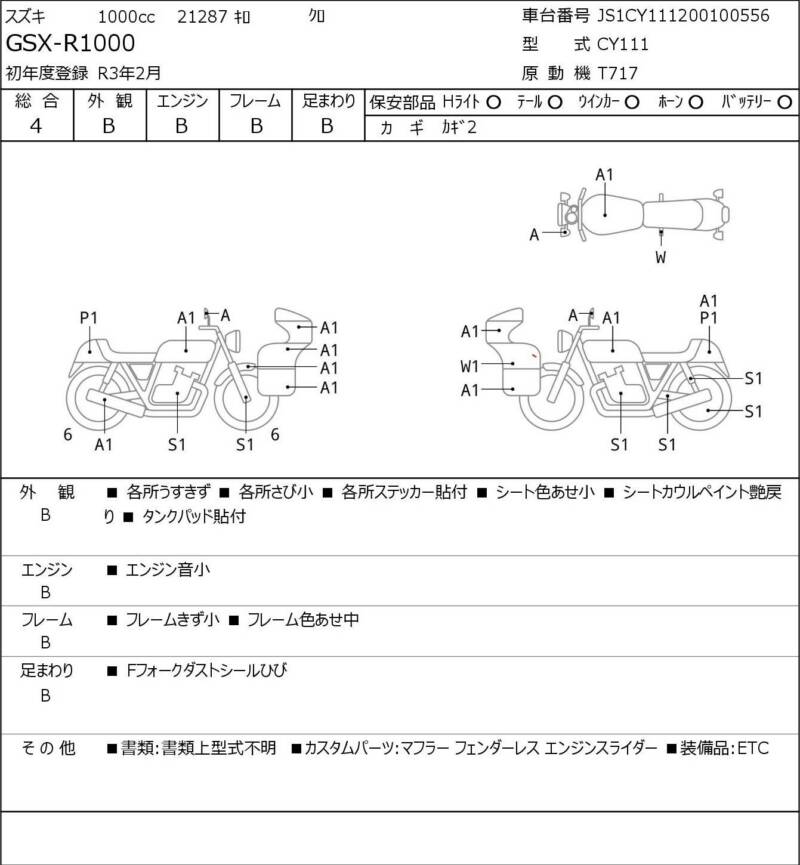 Карта повреждений