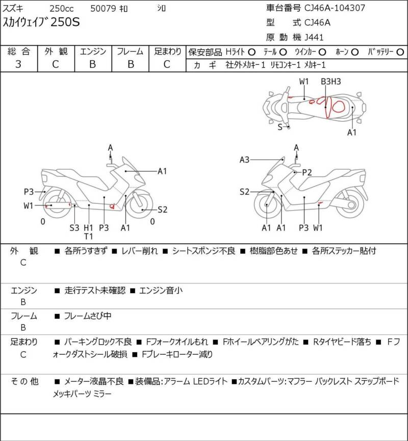Карта повреждений