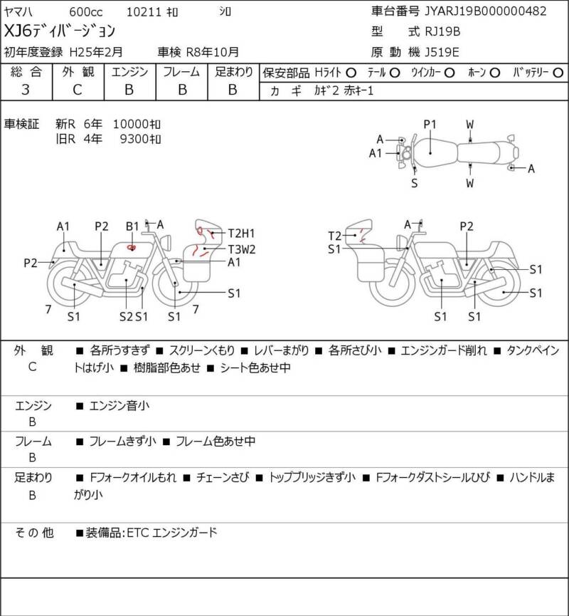 Карта повреждений