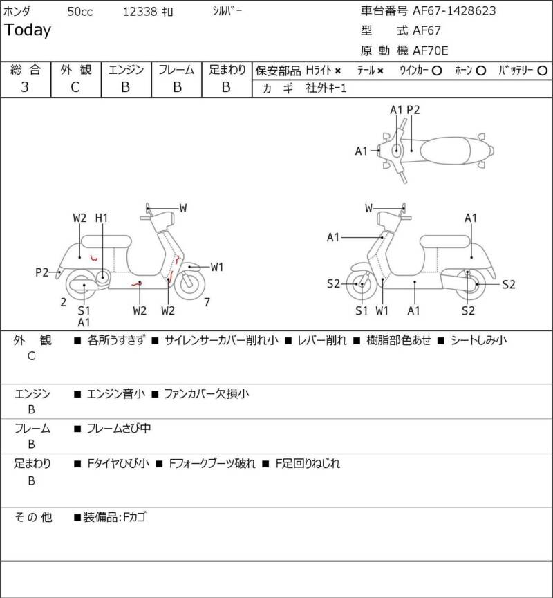 Карта повреждений
