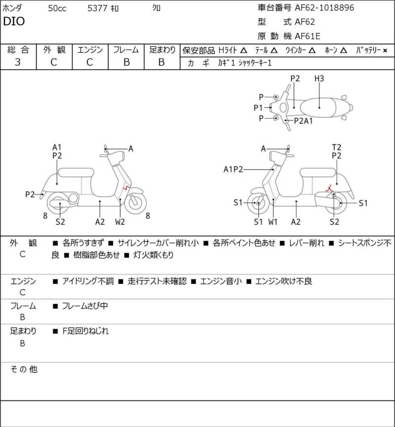 Карта повреждений