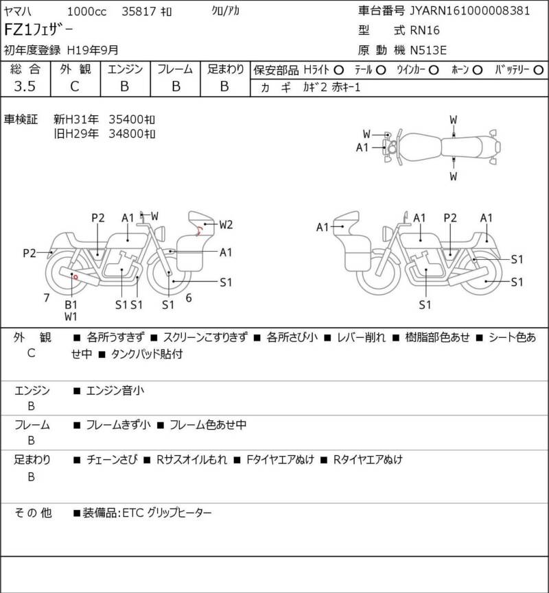 Карта повреждений