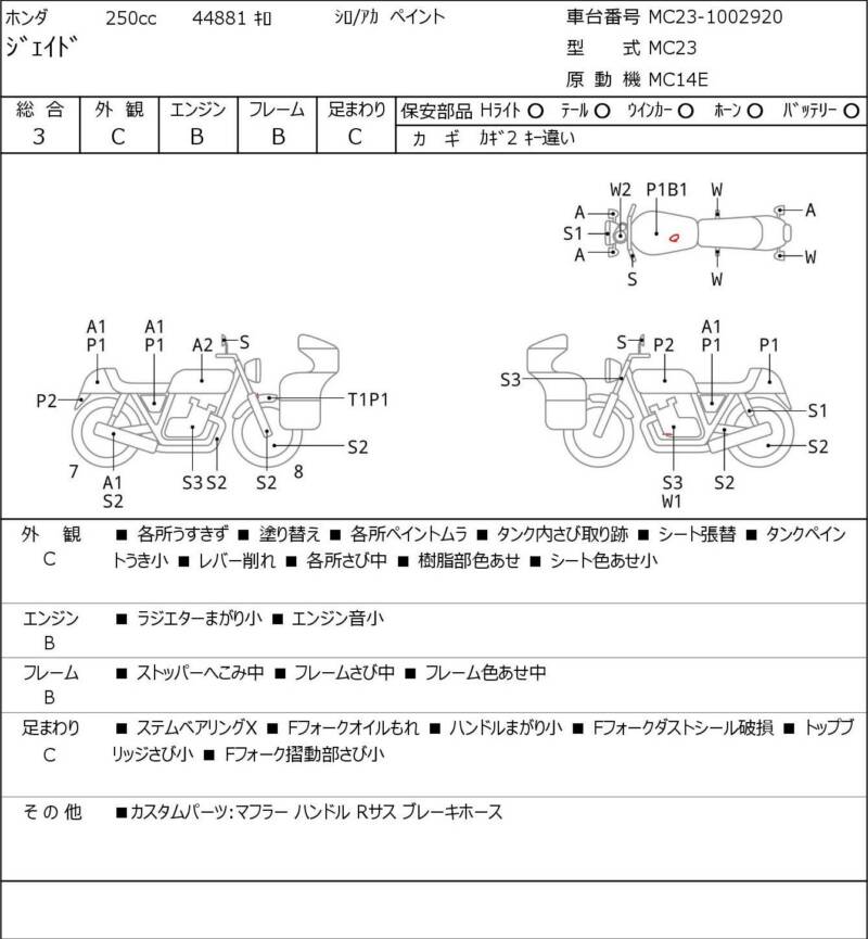 Карта повреждений