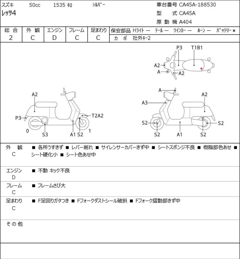 Карта повреждений