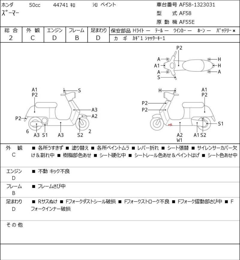 Карта повреждений