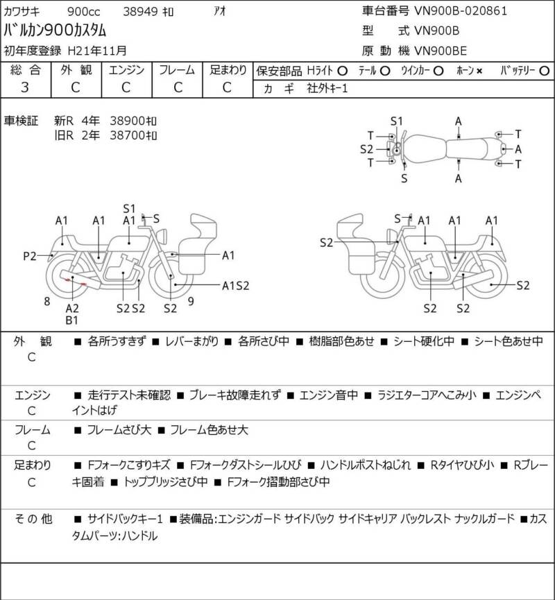 Карта повреждений