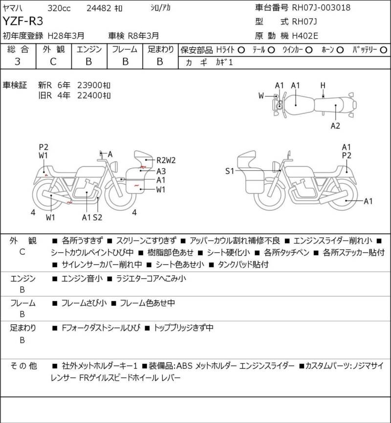 Карта повреждений