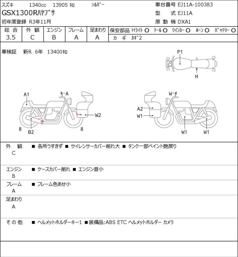 Карта повреждений