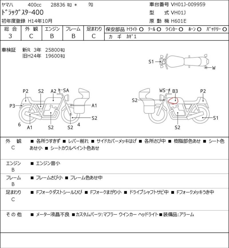 Карта повреждений
