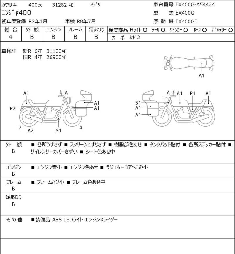 Карта повреждений