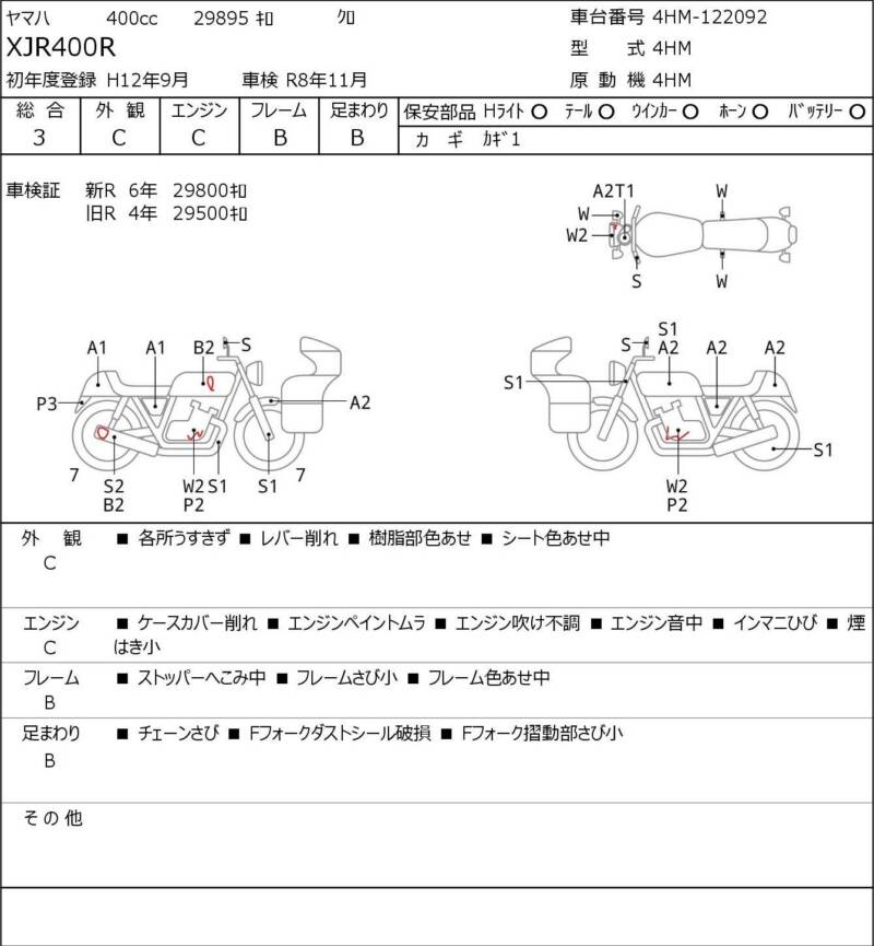 Карта повреждений