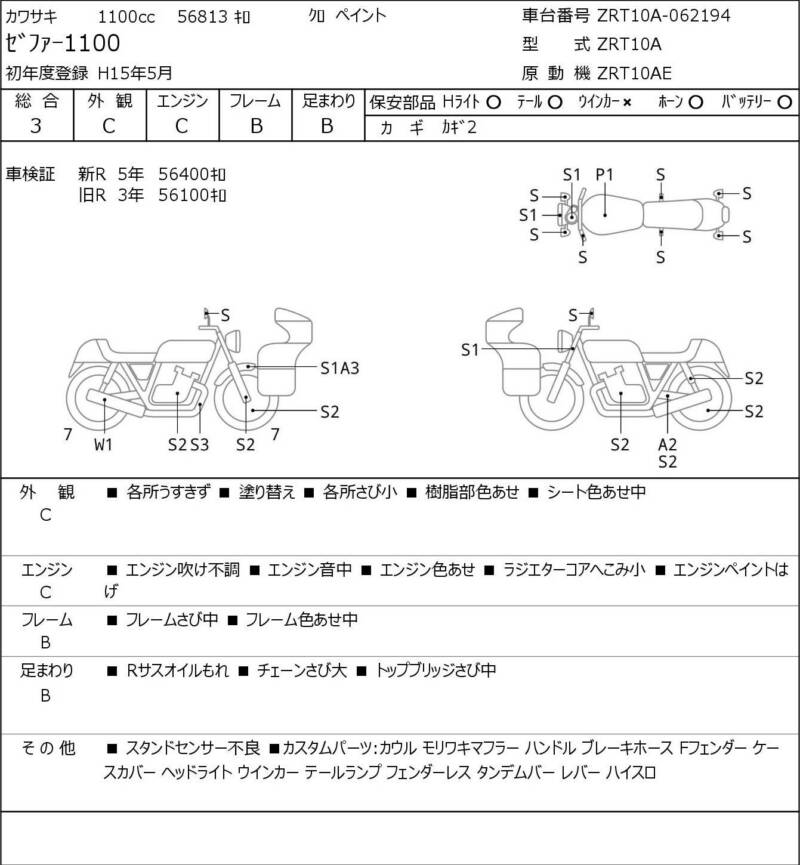 Карта повреждений