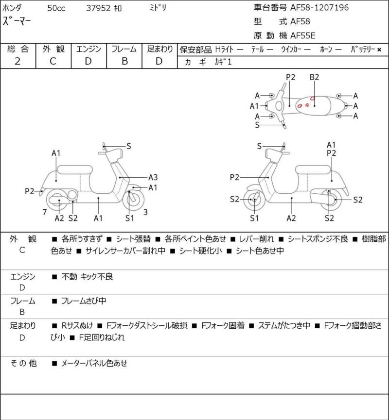 Карта повреждений