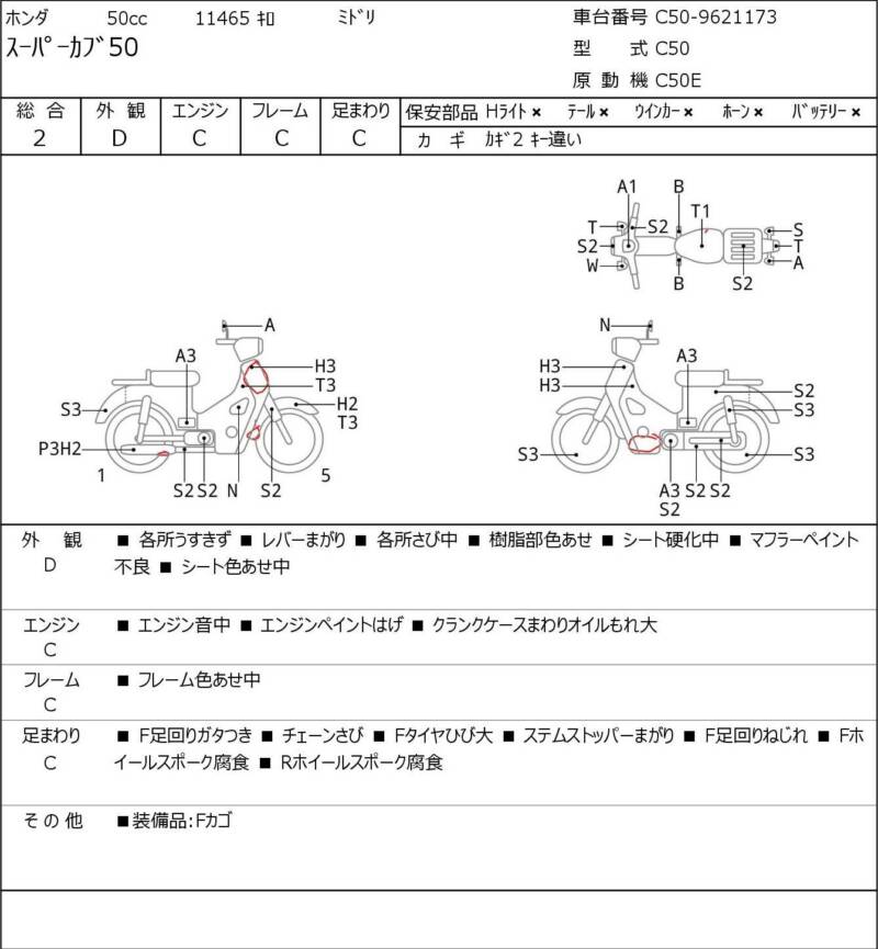 Карта повреждений