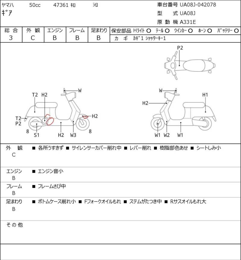 Карта повреждений