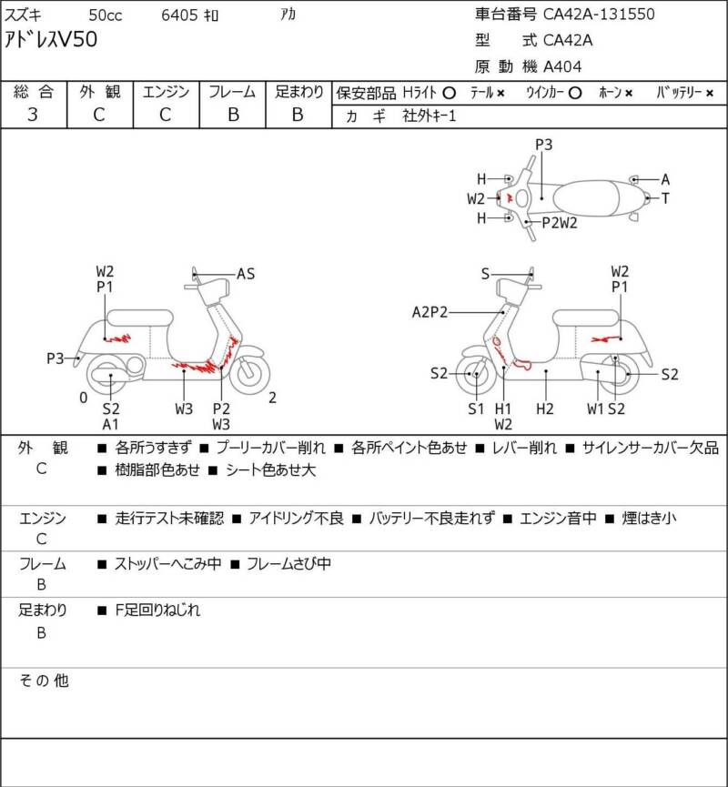Карта повреждений
