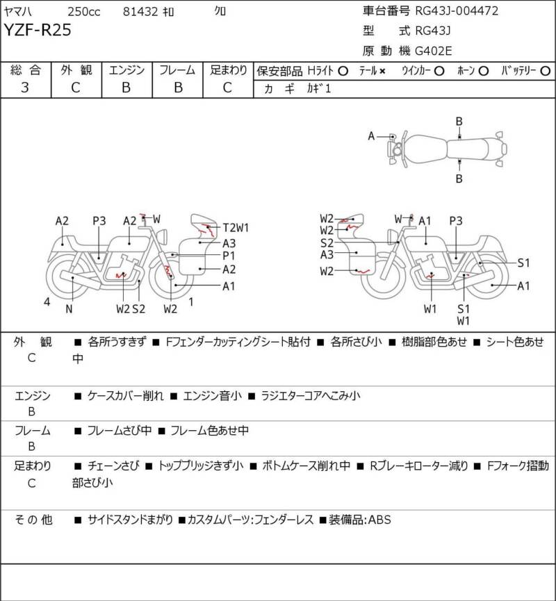 Карта повреждений