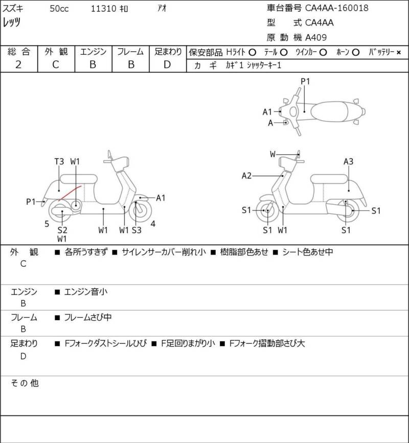Карта повреждений