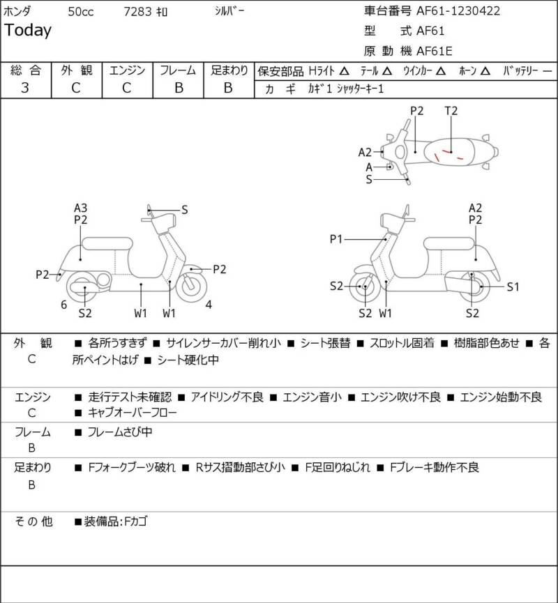 Карта повреждений