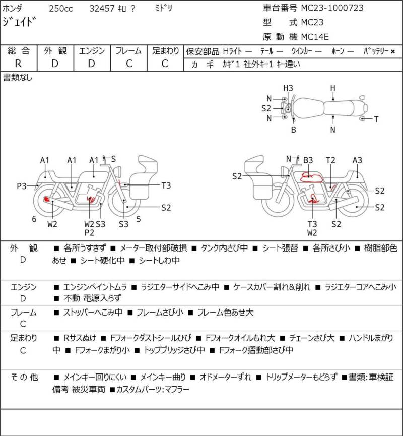 Карта повреждений