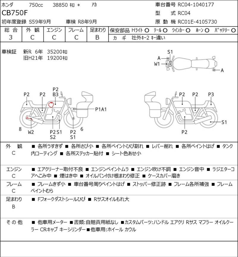 Карта повреждений