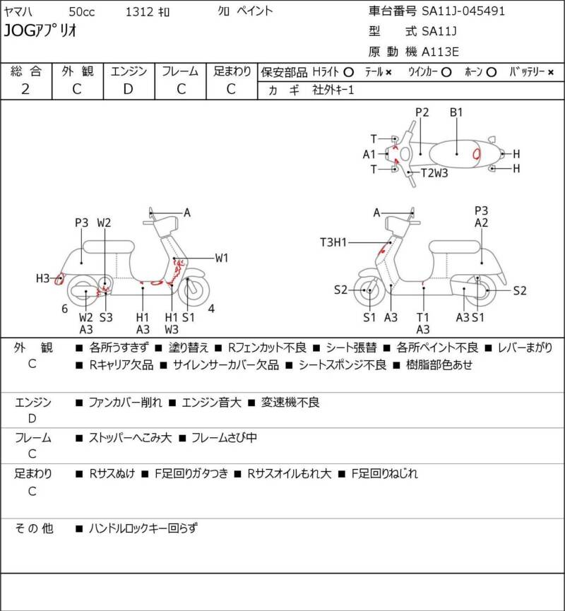 Карта повреждений