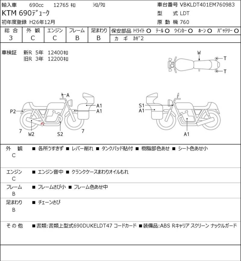 Карта повреждений