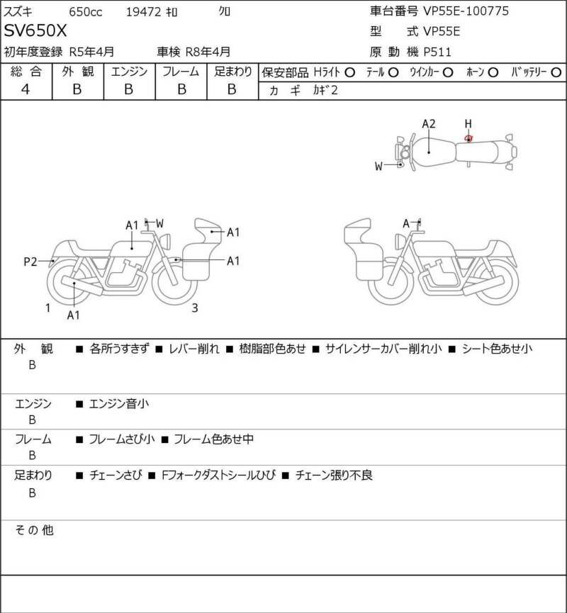 Карта повреждений