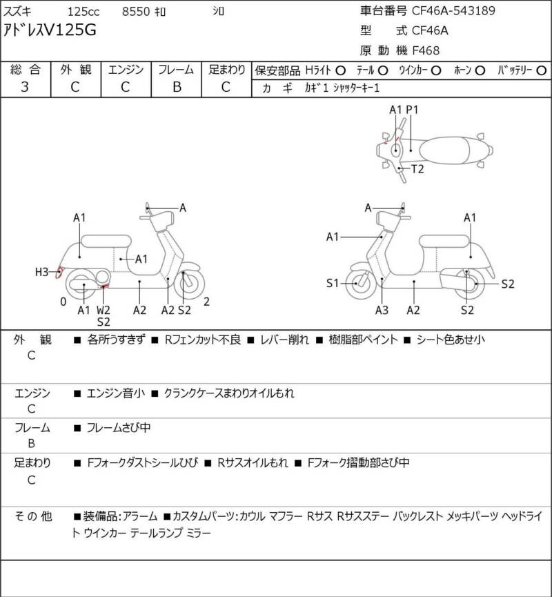 Карта повреждений