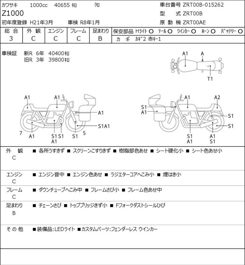 Карта повреждений