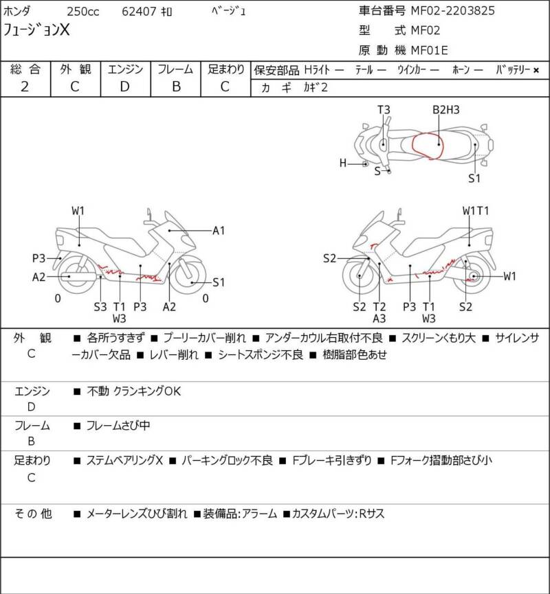 Карта повреждений