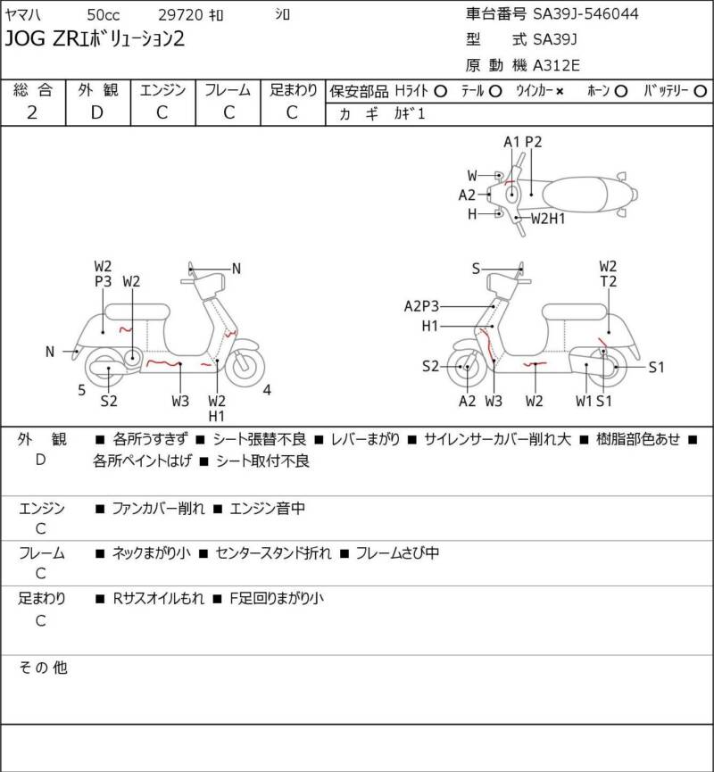 Карта повреждений