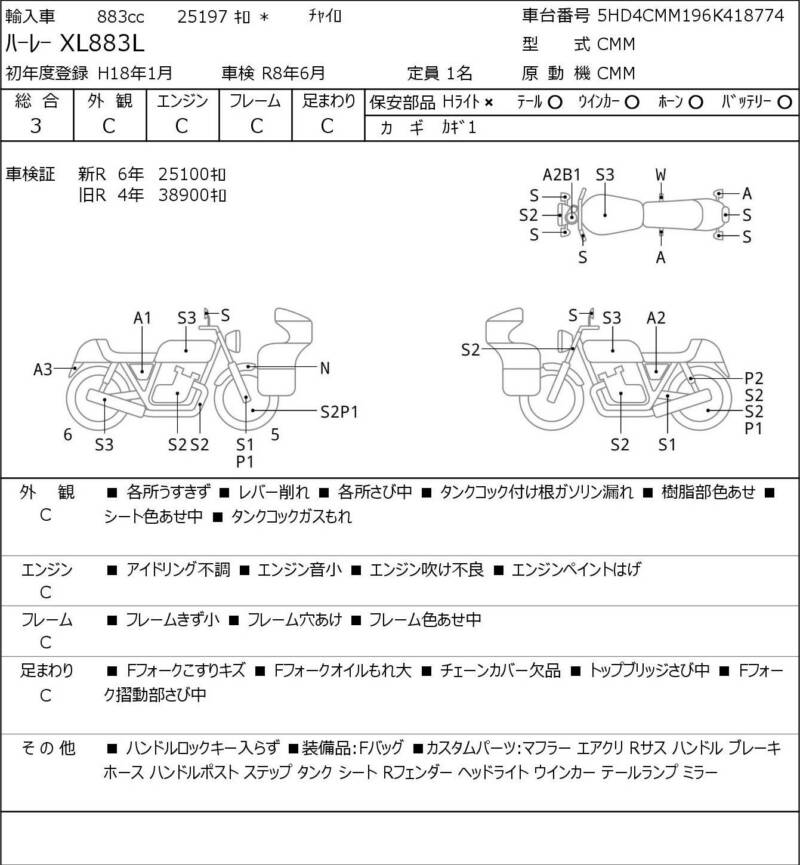 Карта повреждений