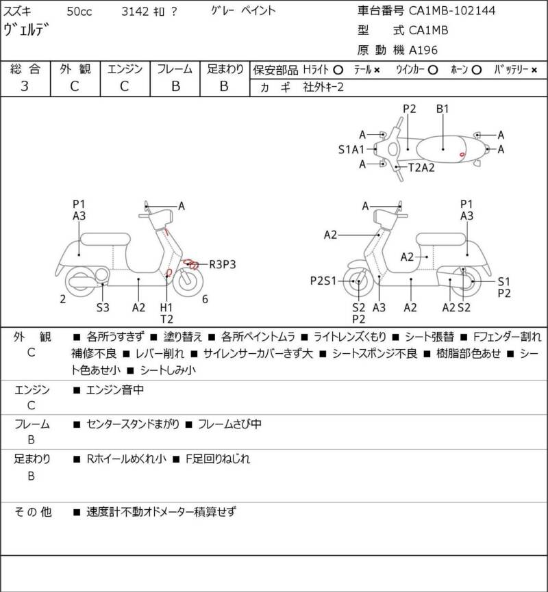 Карта повреждений
