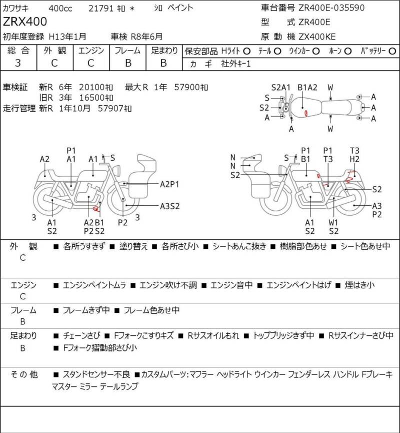 Карта повреждений