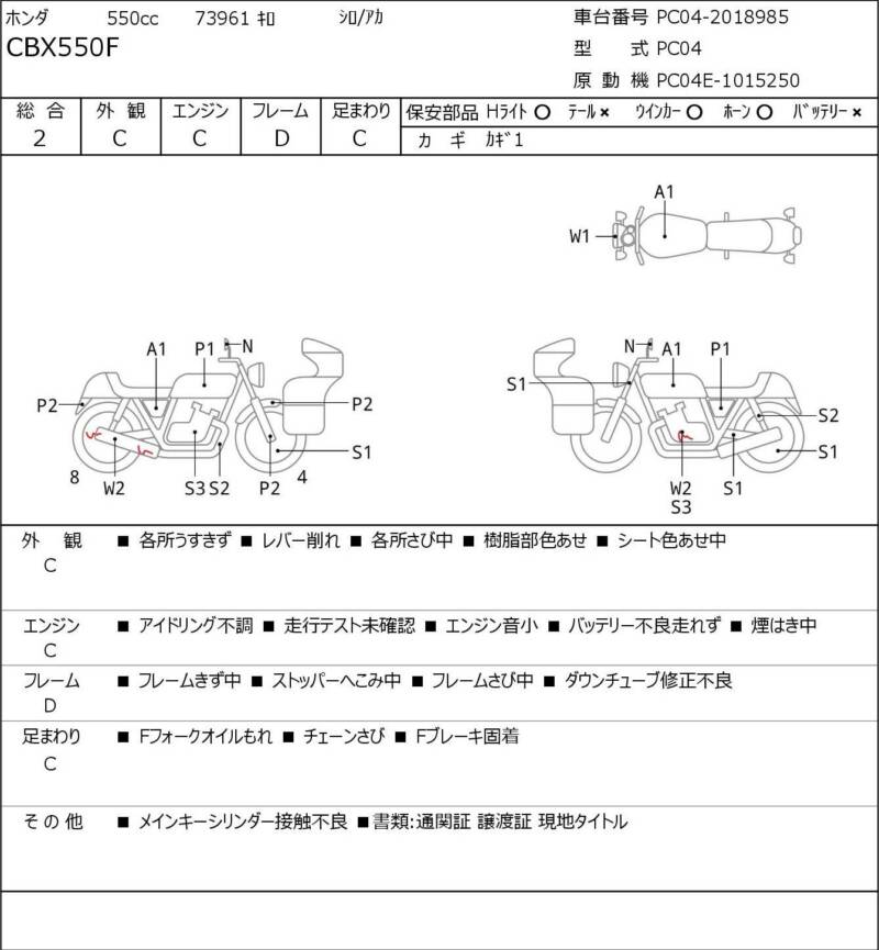 Карта повреждений