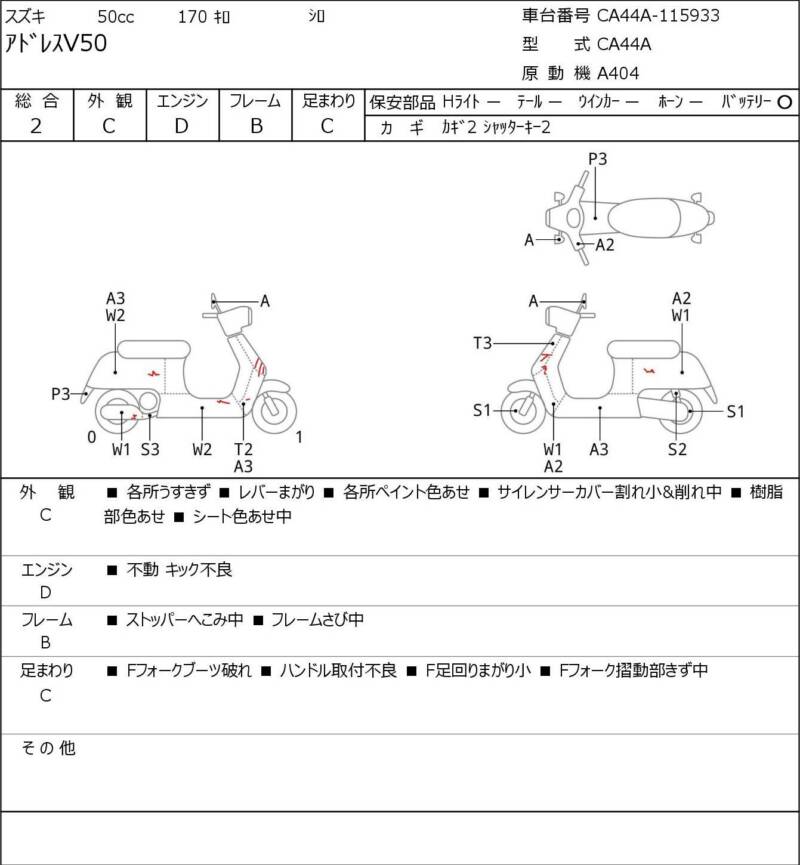 Карта повреждений