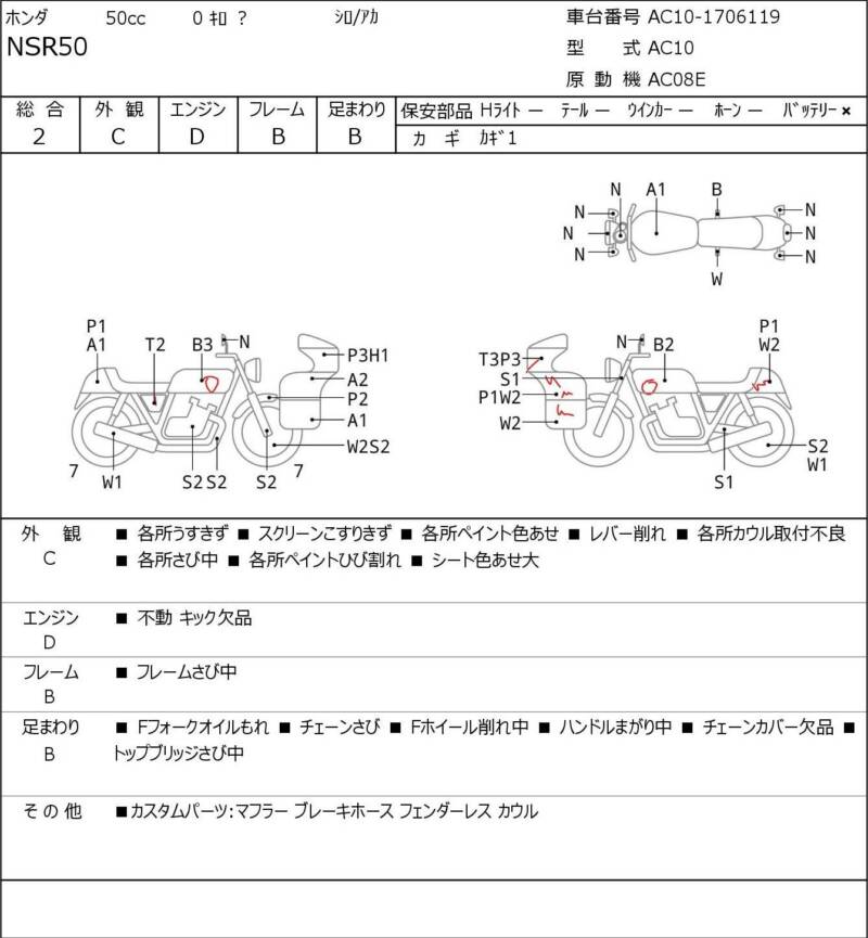 Карта повреждений