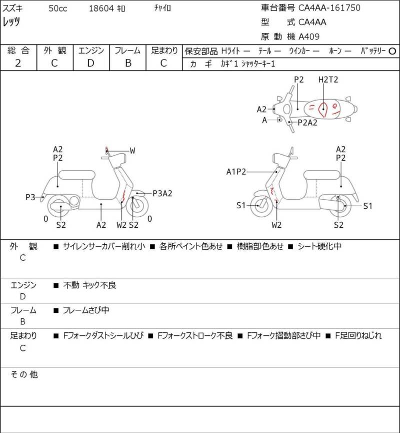 Карта повреждений