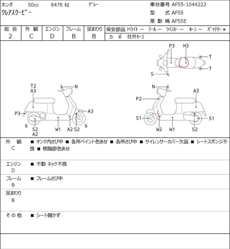 Карта повреждений