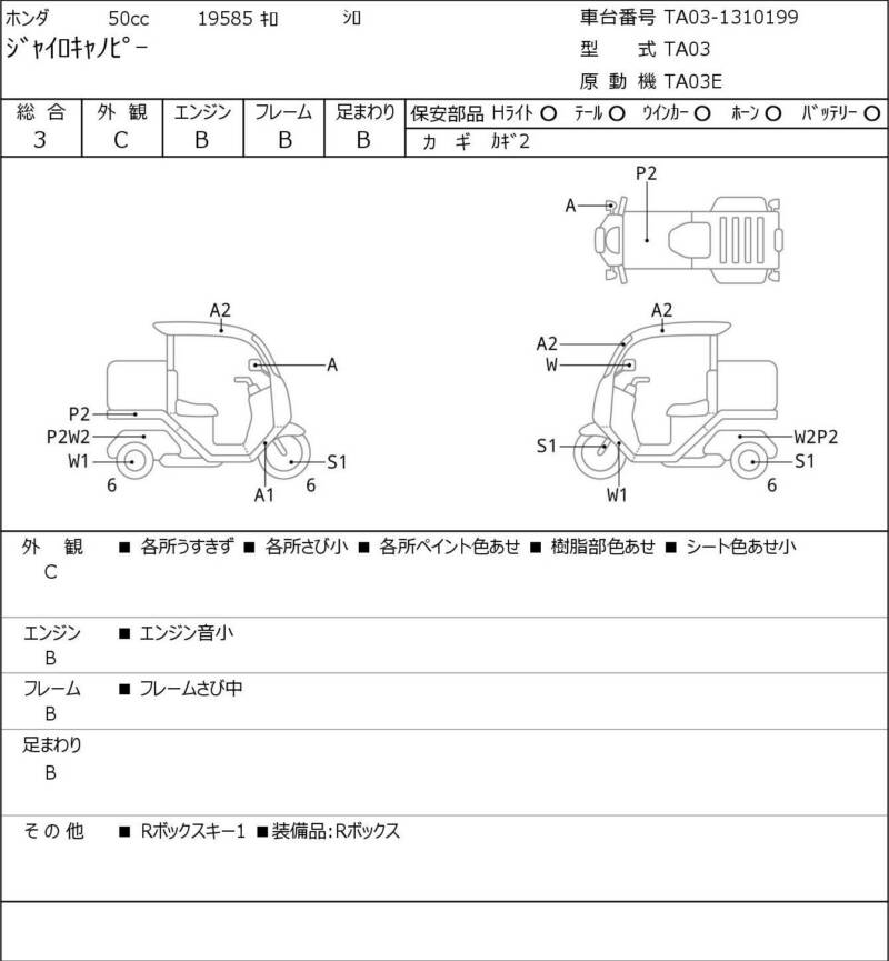 Карта повреждений