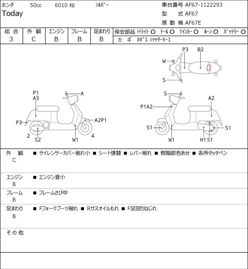 Карта повреждений